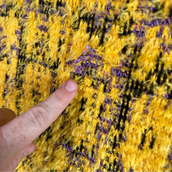 Zara Yellow Co-ord Eyelash Textured Knit 3 Button Clueless Vibes Cardigan NWOT S - Picture 16 of 16